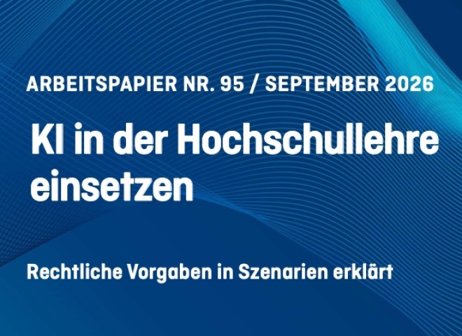 Deckblatt Arbeitspapier Nr. 95 KI in der Hochschullehre