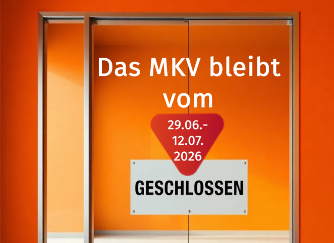 Eingangstür mit der Aufschrift: 